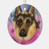 DUITSE HERDER KERAMISCH ORNAMENT (Links)