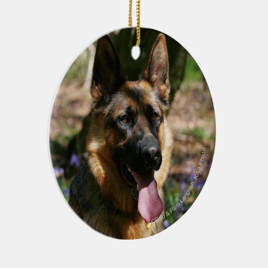 Duitse herder keramisch ornament (Rechts)