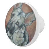 Duitse herder keramische knop (Rechts)