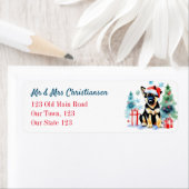 Duitse herder kerst voor honden mensen etiket (Insitu)