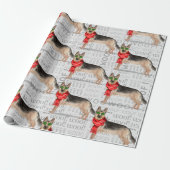 Duitse herder kerst voor Hondenliefhebbers Cadeaupapier (Uitgerold)