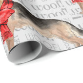 Duitse herder kerst voor Hondenliefhebbers Cadeaupapier (Rol Hoek)