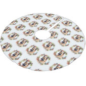 Duitse Herder Kerstkrans Feestelijke Pup Kerstboom Rok (Gekanteld)