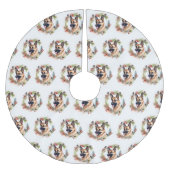 Duitse Herder Kerstkrans Feestelijke Pup Kerstboom Rok (Voorkant)