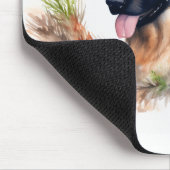 Duitse Herder Kerstkrans Feestelijke Pup Muismat (Hoek)