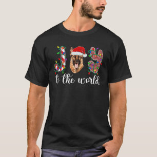 Duitse herder Kerstmis Duitse herder Xmas Par T-shirt