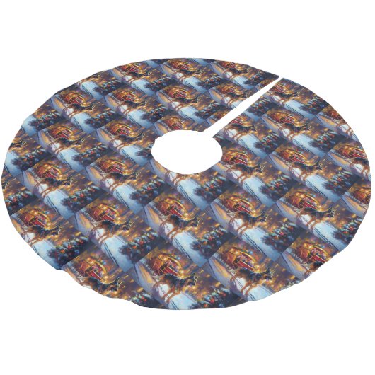 Duitse herder Kerstmis Feestelijk Seizoen Kerstboom Rok (Gekanteld)