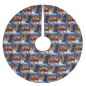 Duitse herder Kerstmis Feestelijk Seizoen Kerstboom Rok (Voorkant)