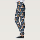 Duitse herder Kerstmis Feestelijk Seizoen Leggings (Links)
