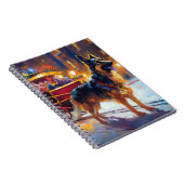 Duitse herder Kerstmis Feestelijk Seizoen Notitieboek (Rechterzijde)