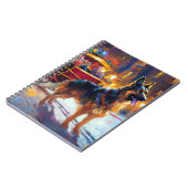 Duitse herder Kerstmis Feestelijk Seizoen Notitieboek (Linkerzijde)