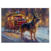 Duitse herder Kerstmis Feestelijk Seizoen Snijplank (Voorkant)