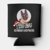 Duitse herder - Kerstmis is beter met een Duitser Blikjeskoeler (Voorkant)