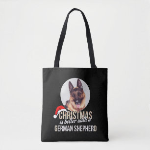 Duitse herder - Kerstmis is beter met een Duitser Tote Bag