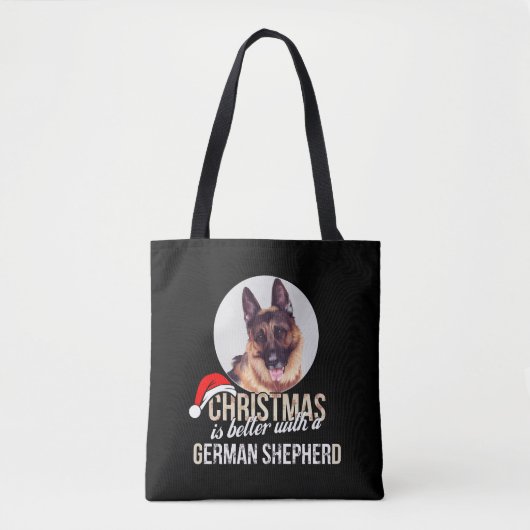 Duitse herder - Kerstmis is beter met een Duitser Tote Bag (Voorkant)