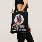 Duitse herder - Kerstmis is beter met een Duitser Tote Bag (Dichtbij)