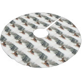 Duitse herder Kerstmis sneeuw winter Kerstboom Rok (Gekanteld)