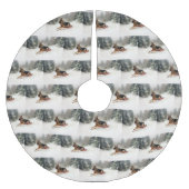 Duitse herder Kerstmis sneeuw winter Kerstboom Rok (Voorkant)