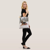Duitse herder Kerstmis sneeuw winter Tote Bag (Op model)