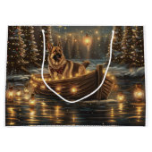 Duitse herder kerstvakantie reis groot cadeauzakje (Voorkant)