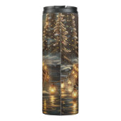 Duitse herder kerstvakantie reis thermosbeker (Achterkant)