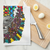 Duitse herder keukenhanddoek - (Quarter Fold)