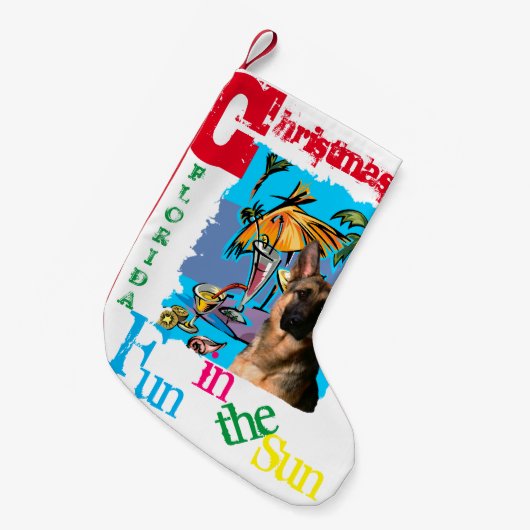Duitse Herder Kleine Kerstsok (Voorkant (Hangend))
