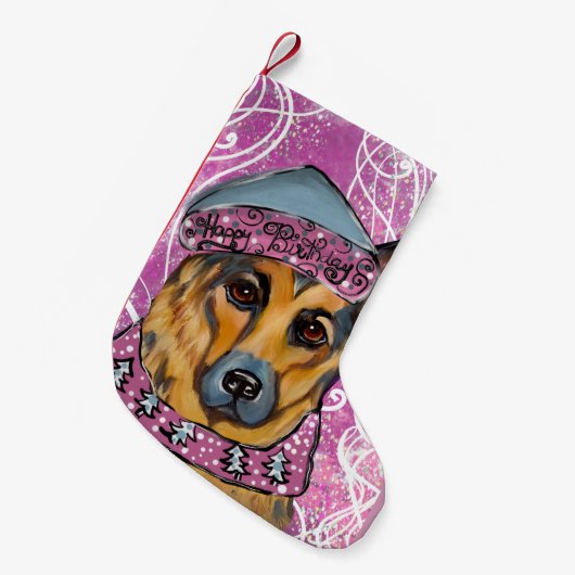 Duitse Herder    Kleine Kerstsok (Voorkant (Hangend))