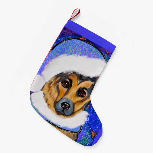 Duitse Herder Kleine Kerstsok (Voorkant (Hangend))