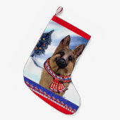 DUITSE HERDER KLEINE KERSTSOK (Voorkant (Hangend))