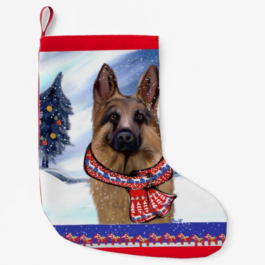 DUITSE HERDER KLEINE KERSTSOK (Voorkant)