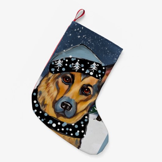 Duitse Herder        Kleine Kerstsok (Voorkant (Hangend))