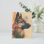 Duitse herder  Kunst Briefkaart (Staand voorkant)