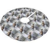 duitse herder laat het sneeuwen kerst kerstboom rok (Gekanteld)