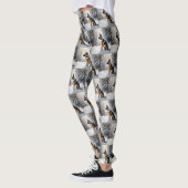 duitse herder laat het sneeuwen kerst leggings (Links)