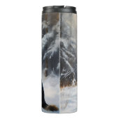 duitse herder laat het sneeuwen kerst thermosbeker (Achterkant)