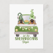 Duitse herder laat shenanigans beginnen briefkaart (Voorkant)