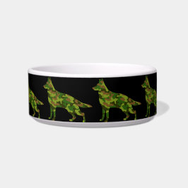 Duitse herder leger groene camouflage voerbakje