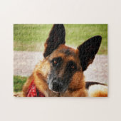 Duitse herder legpuzzel (Horizontaal)