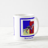 Duitse Herder Leuk Silhouet TRBY Vaderdag Koffiemok (Voorkant rechts)