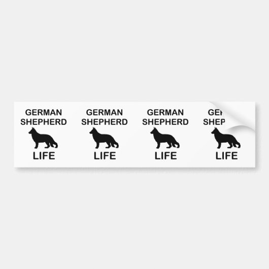 Duitse herder leven bumpersticker (Voorkant)
