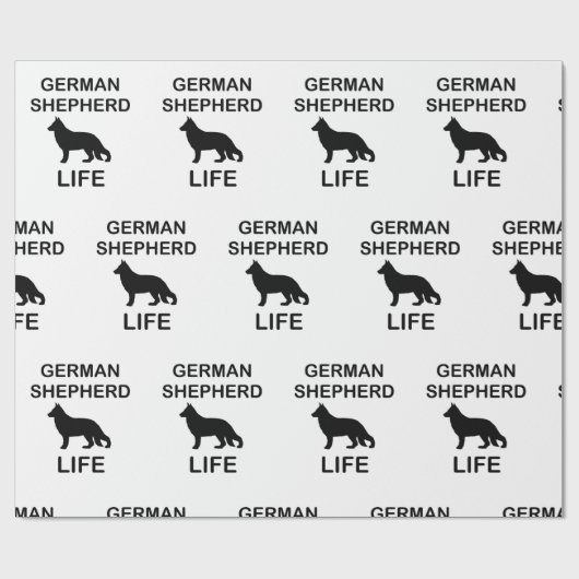 Duitse herder leven cadeaupapier (Vlak)