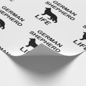 Duitse herder leven cadeaupapier (Hoek)