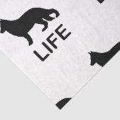 duitse herder leven met silhouet tissuepapier (Detail)
