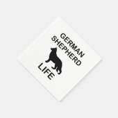 Duitse herder leven servet (Hoek)