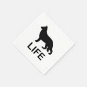 Duitse herder leven silhouet servet (Hoek)