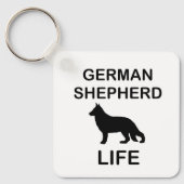 Duitse herder leven sleutelhanger (Voorkant)