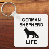 Duitse herder leven sleutelhanger (Voorkant)