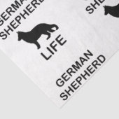 Duitse herder leven tissuepapier (Detail)