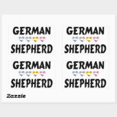 Duitse herder liefde Stickers (Vel)